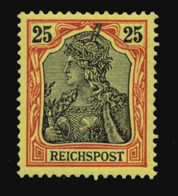 GE 57 1900  Orange  25 pf.. Germania
