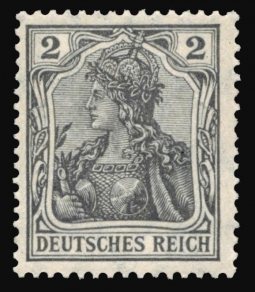GE 80, 2pf. Germania Watermarked