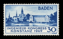 1948 French Zone Baden 30 pf. Constance 5N41