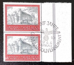 Generalgovernment N73 Cracow Castle Used w/Cancel