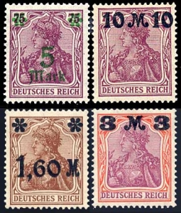 GE 133-36 Germania Surcharges