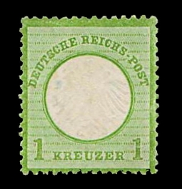 GE 7  1872  1 Kreuzr  Green Small Eagle Breast Shield