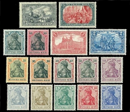 GE 80-95, Germania and Kaiser Watermarked Set