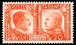 Italy 414 Hitler and Mussolini Rome Meeting