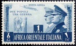 Italian East Africa C18 Hitler and Mussolini LH