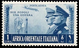 Italian East Africa C19 Hitler and Mussolini
