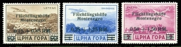 German Occupation of Montenegro Airmail Charity