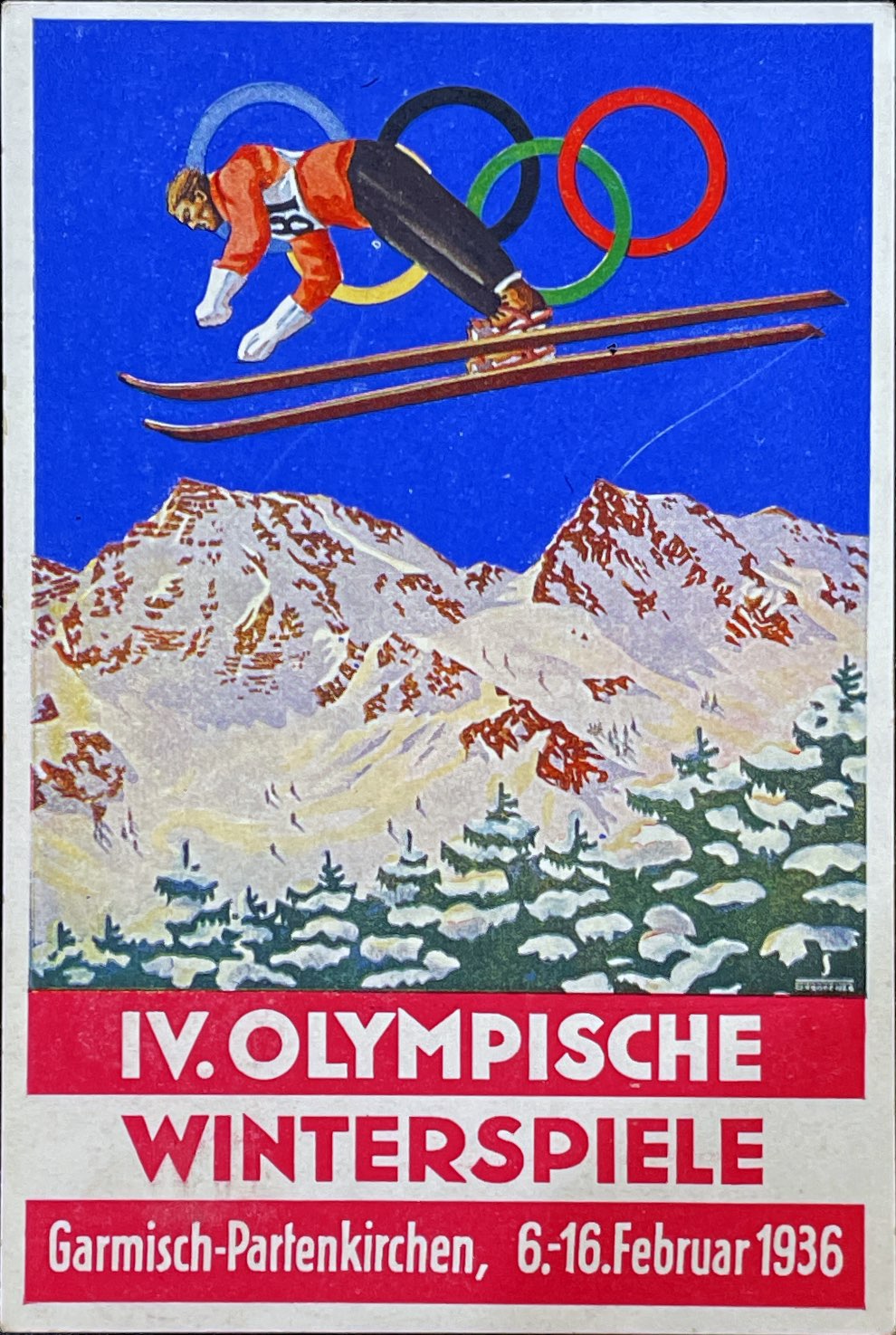 1936 Fourth Winter Olympics Garmish PPC