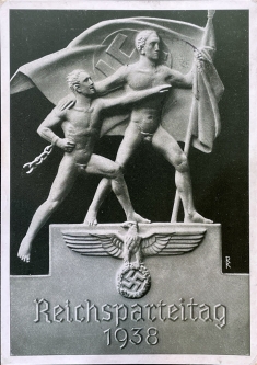 1938 Nazi Party Congress Black and White PPC Combo