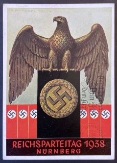 1938 Nazi Party Congress PPC Flown on Zeppelin