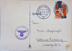 1941 Propaganda Feldpost Card Chamberlin