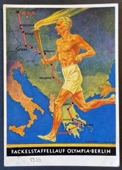 1936 Berlin Olympics Torch Relay Propaganda PC