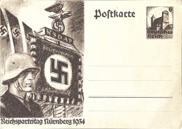 1934 Postal Card For The ReichsParteiTag in Nuremberg 1934