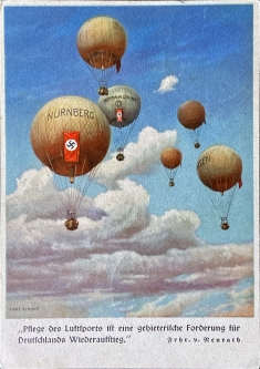 1937 Gordon Bennett Balloon Race Cup PPC