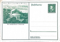 1933 Postal Card For Charity. Wagner Stamp.