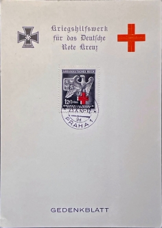Bohemia & Moravia B21, Red Cross On Card