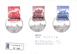 Luxembourg Overprinted Stamps NB6-8  City Logo Cancel