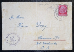 1940 Formula Letter From Sachsenhausen Concentration Camp