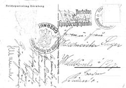 1938 Nazi Party Congress Black and White PPC Combo