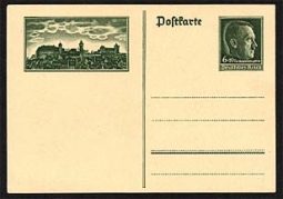 Reichs Partitag Postal Card-Hitler Stamp