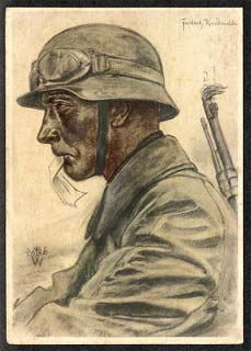 W. Willrich Color Panzer Recon Propaganda Card