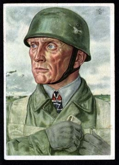 W. Willrich Color Airborne Commander Propaganda Card