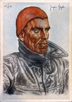 1941 W. Willrich Color PPC U-Boat Commander Scheptke