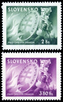 Slovakia 108-9, 1944 National Protection