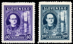 Slovakia 38-39, 1939 Rev. Josef Murgas & Radio Towers