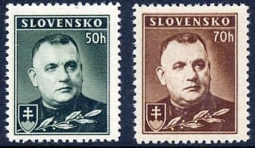 Slovakia 43-43A,  1939 Dr. Josef Tiso