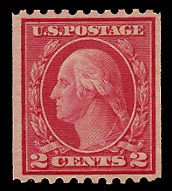 US 487 1916 Two-cent Type II Washington Coil