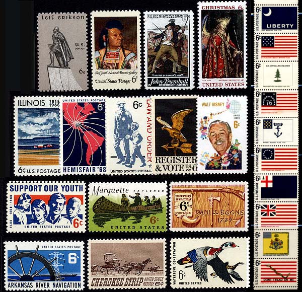 1968 US Commemorative Stamp Year Set; 133964