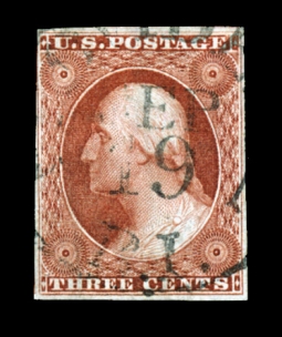 US 10  Three-Cent Washington Deep Orange Brown