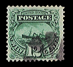 US 117 1869 12-Cent Steamship Pictorial