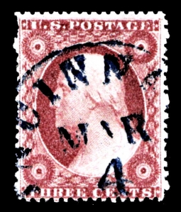 US 25 1857 Three-cent Washington