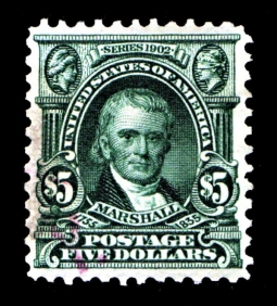 US 313 1902 $5 Marshall