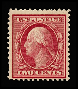 US 358 Two-cent Franklin Blue Paper