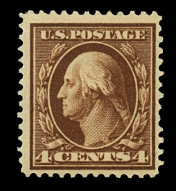 US 377 1910  Four-cent Washington