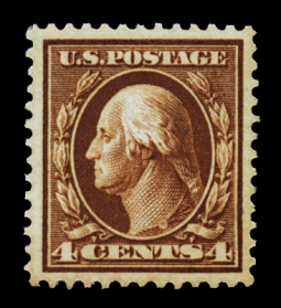 US 377 1910  4 Cent Washington