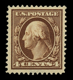 US 377 1910  Four-cent Washington