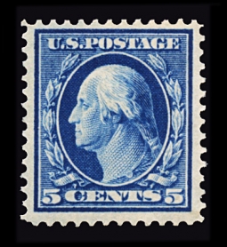 US 378 1910  5-cent Washington