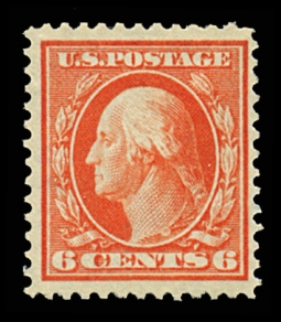 US 379 1910  Six-cent Washington