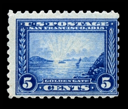 US 403 Five-Cent Golden Gate Perf 10