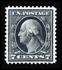 US 407 1914 Seven-cent Washington Black