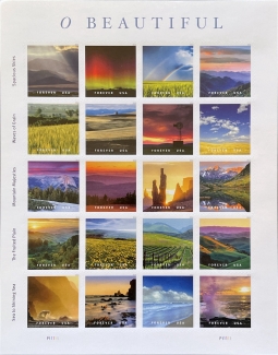 US 5298 O Beautiful Pane of 20