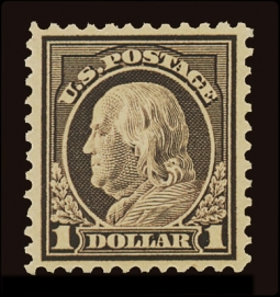 US 518  1917 $1 Franklin