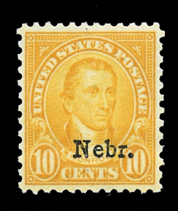 US 679 10-cent Monroe, Ovpt: Nebr.
