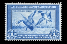 "RW1,  Mallards Duck Stamp"