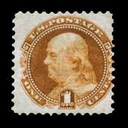 US 112 1869 1 Cent Franklin Pictorial
