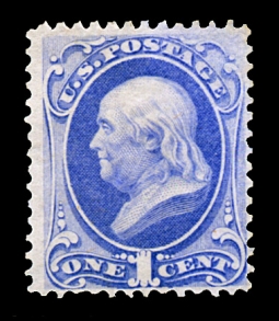US 145 1870 1 Cent Franklin